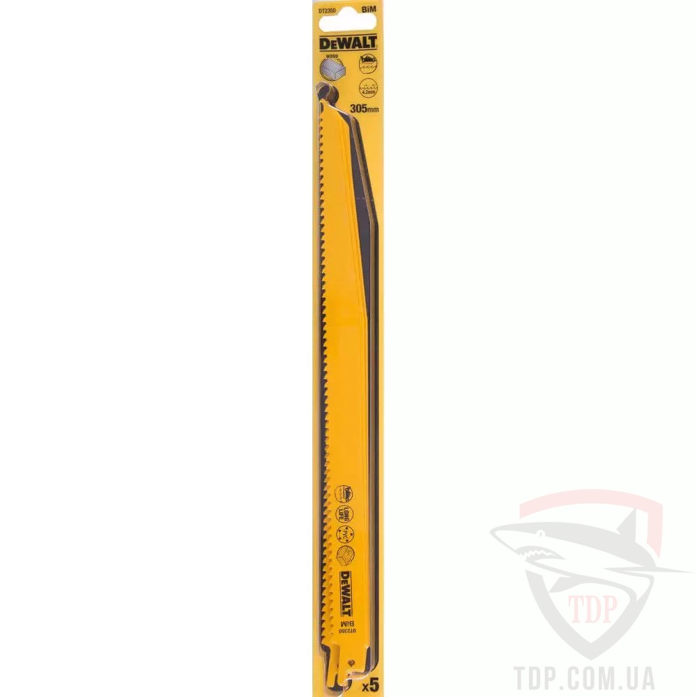 Полотно пильне DeWALT для деревини 305 мм 6 TPI 5шт (DT2350)