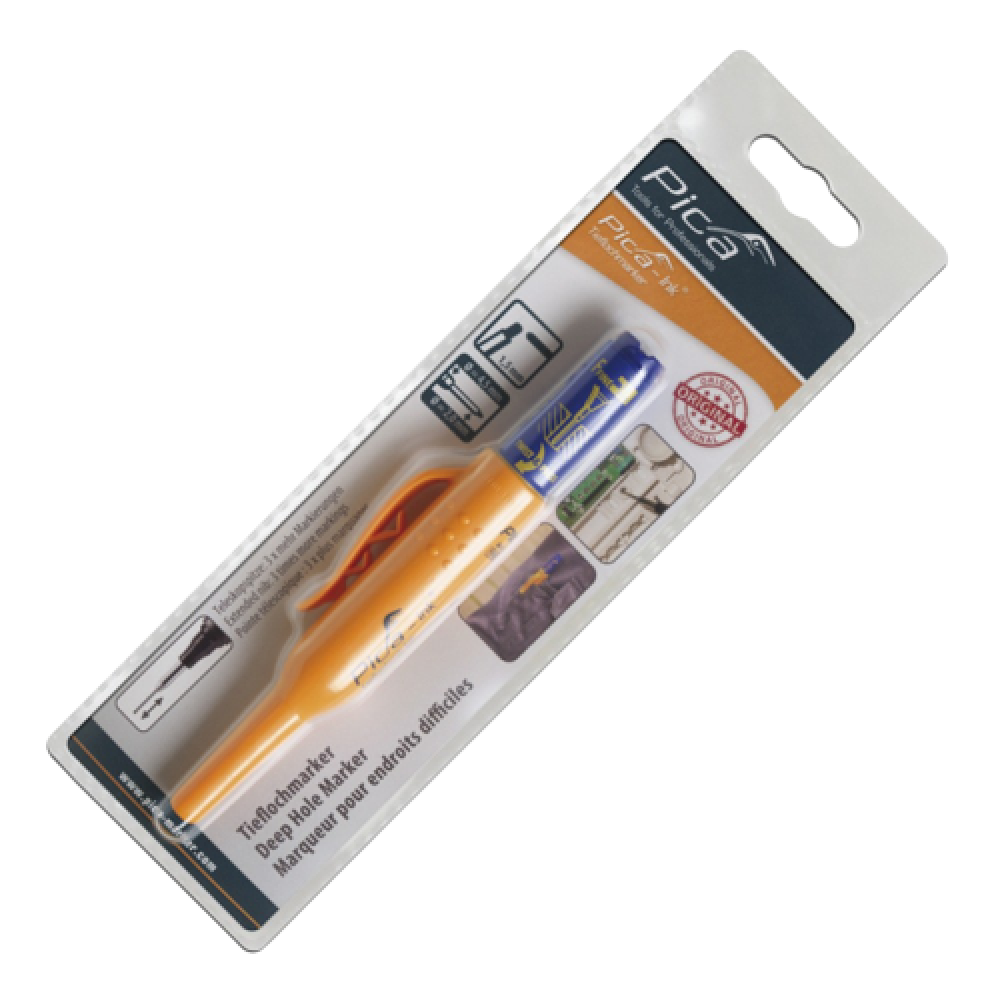 Ручной инструмент Маркер з довгим носиком Pica-Ink Deep Hole Marker синій (150/41)