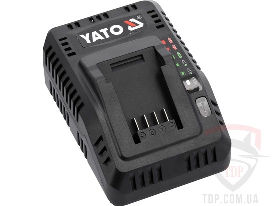 Сварочное оборудование Зарядний пристрій YATO для акумуляторів Li-Ion 18В 4.5А з охолодженням (YT-828500)