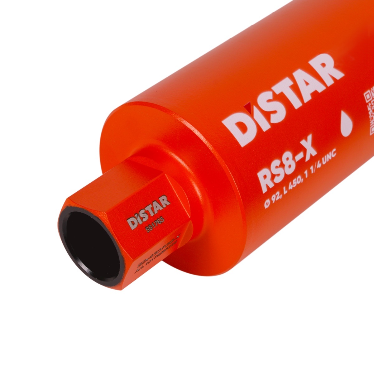 Свердло алмазне по високоармованому бетону Distar RS8-X 92x450-8x1 1/4 UNC (10170085229) - Фото №2