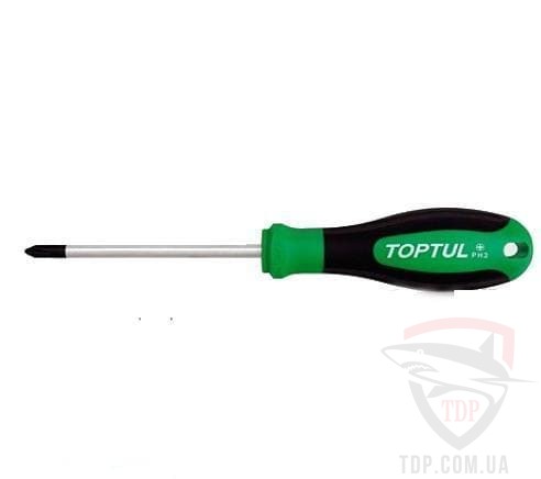 Ручной инструмент Отвертка крестовая Toptul Anti-Slip PH2*100 мм (FBAD0210)