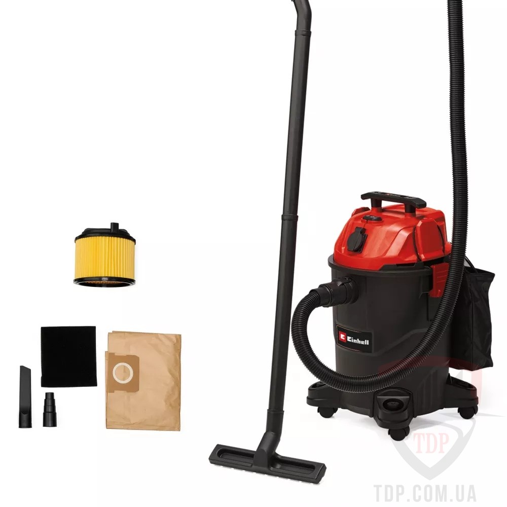 Уборочная техника Пилосос Einhell TC-VC 1825 A 1250Вт 25л пластиковий бак (2342485)