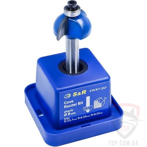 Оснастка Фреза кромкова галтельна S&R D25.7 d8 h9.52 R6.35 (216911257)