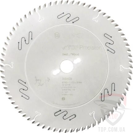 Оснастка Пильний диск по дереву Bosch 300x30x72z K3.2/2.2 Top Precision Best for Wood