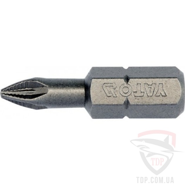 Биты и адаптеры Біта YATO PZ1x25 мм 10 шт (YT-04702)