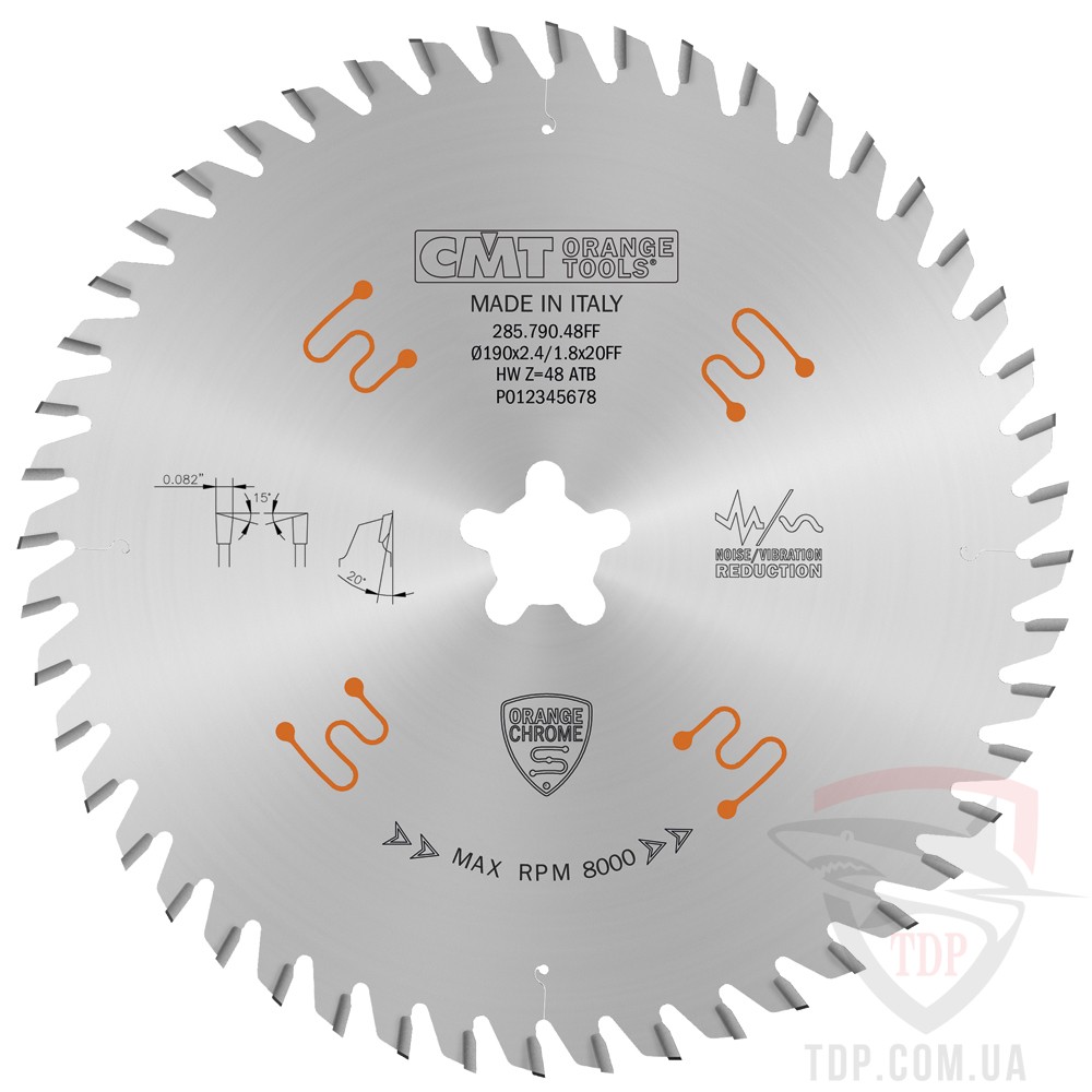 Оснастка Пильний диск по дереву CMT 190x20x48z (285.790.48FF)