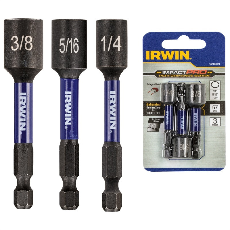 Биты и адаптеры Набор головок IRWIN IMPACT PRO PERF 3шт (IW6069120)