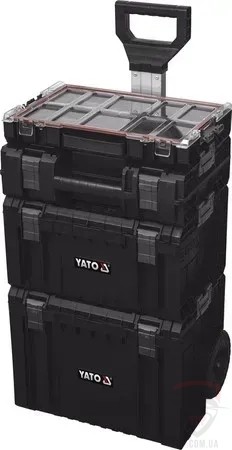 Ручной инструмент Набір ящиків для інструментів YATO 770x450x380 мм на колесах 4шт (YT-09174)