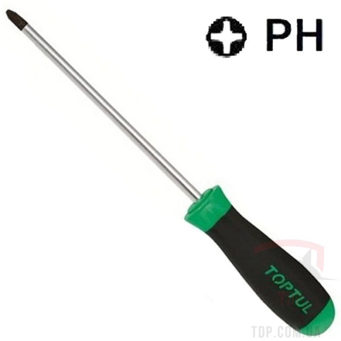 Ручной инструмент Отвертка крестовая TOPTUL PH1*80 мм (FBAB0108)