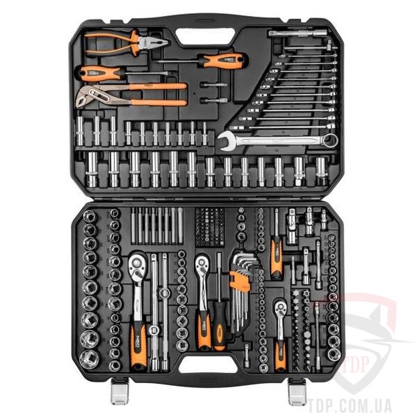 Ручной инструмент Набор торцевых головок NEO 1/4" 1/2" 3/8" 233 шт (08-681)
