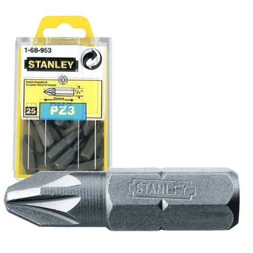 Биты и адаптеры Бита Stanley PZ3 х 25 мм 25 шт (1-68-953)