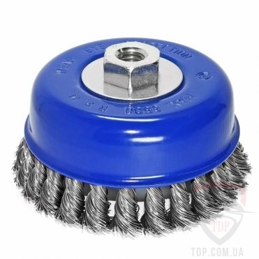 Щітка чашкова S&R 125мм x M14 витий дріт (136250125)