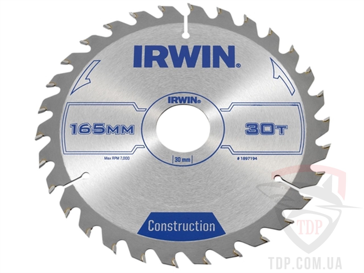 Оснастка Диск пильный по деревоматериалам IRWIN IR CSB 184x30x24z (1897197)