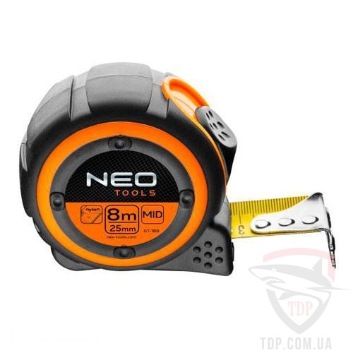 Рулетки Рулетка NEO 8мx25мм с магнитом (67-188)