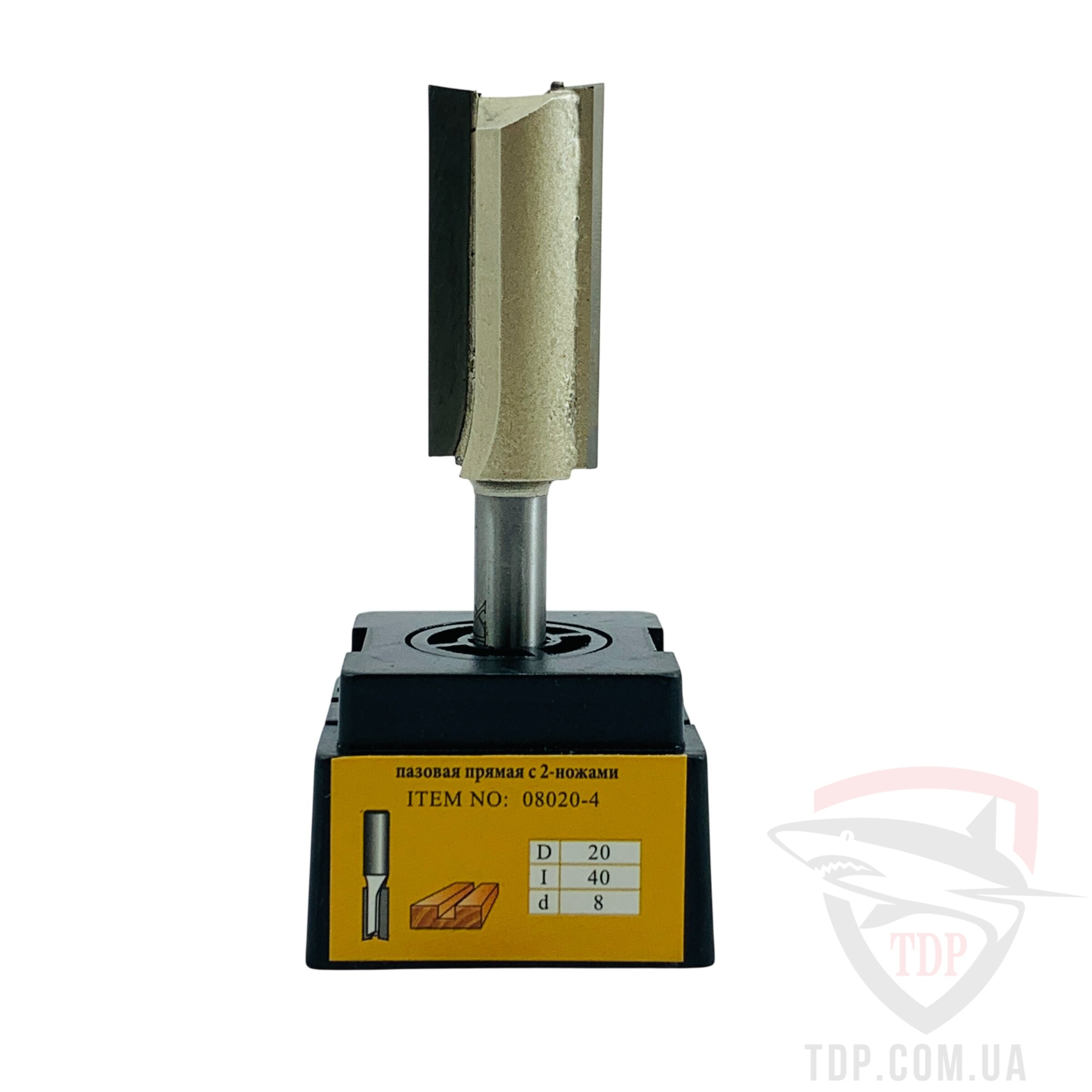 Фреза пазова пряма Topfix 1003 D20 d8 L76 h40 z2 (08020-4) - Фото №2
