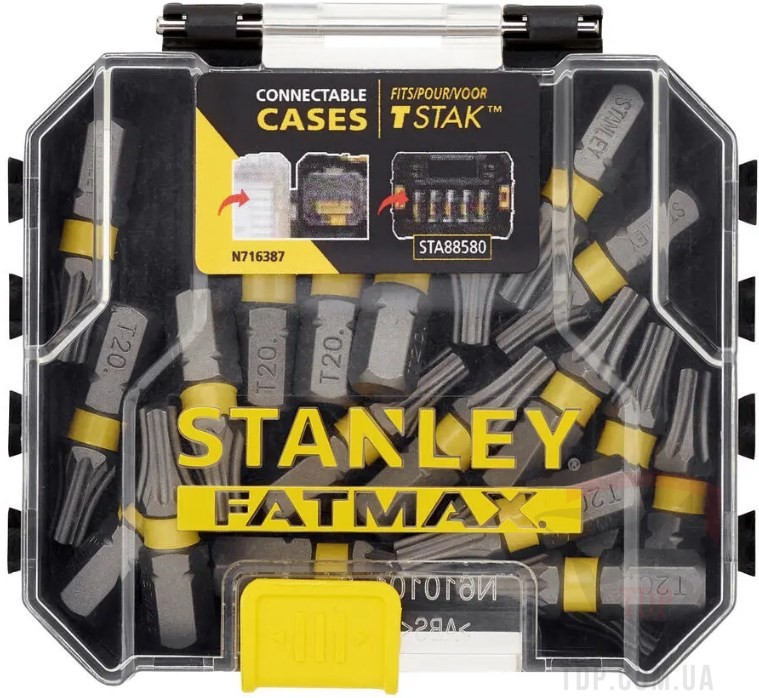 Биты и адаптеры Набор бит STANLEY T20 25 мм (STA88570)