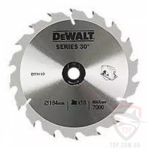 Оснастка Диск пильний DeWALT EXTREME WORKSHOP 165x20x18z (DT1089)