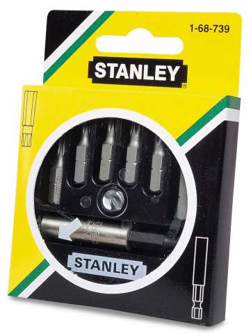 Биты Stanley в наборе, 7шт.+держатель (1-68-739)