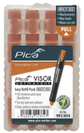 Ручной инструмент Грифель змінний для PICA VISOR permanent Longlife Industrial Marker флуоресцентний (991/054)