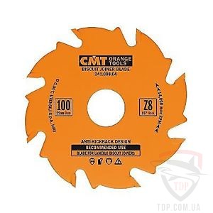 Пила для шпоночного соединения (lamello) CMT 100х22х8 К3.96х3.1/3.9 (241.008.04)