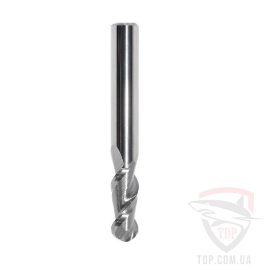 Фрезы для ЧПУ Фреза спиральная сферическая D6 d6 L60 h18 R3 z2 (ALXR66018)