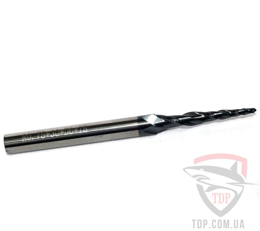 Оснастка Фреза спіральна конусна Sekira D1 d3 L40 h12 R0.5 z2 (03-609-121)