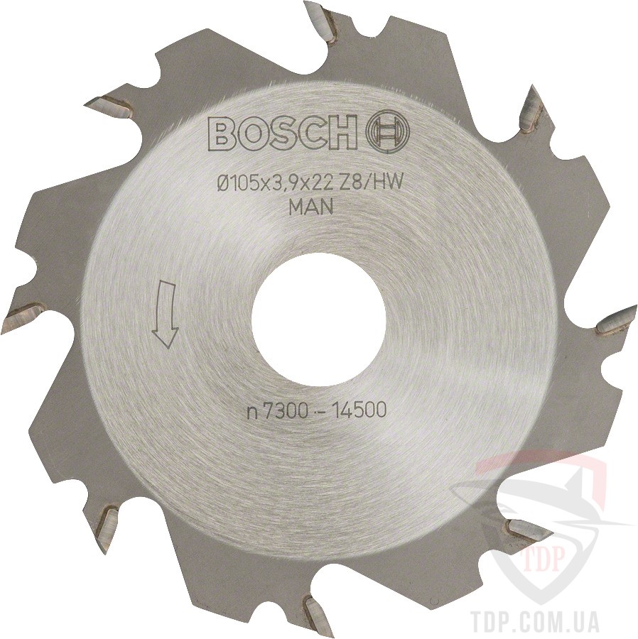 Оснастка Фреза дискова по дереву Bosch 105x22x8z K3.9 (3608641013)