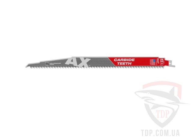 Полотно для шабельної пили Milwaukee AX Carbide teeth 30XLife 300 мм (48005227)