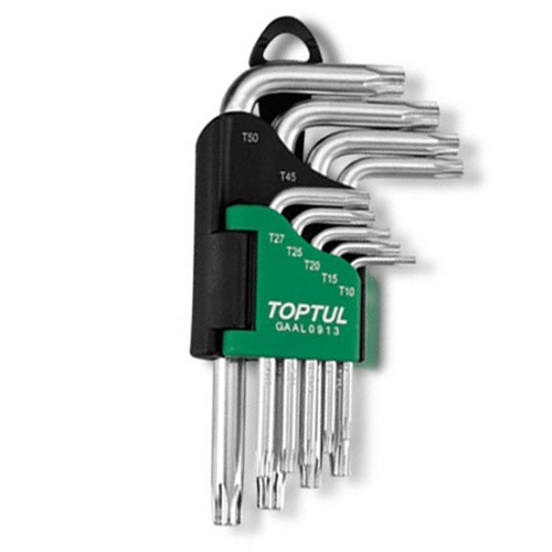 Набор Г-обр. ключей TORX T10-T50  9ед.  TOPTUL GAAL0913