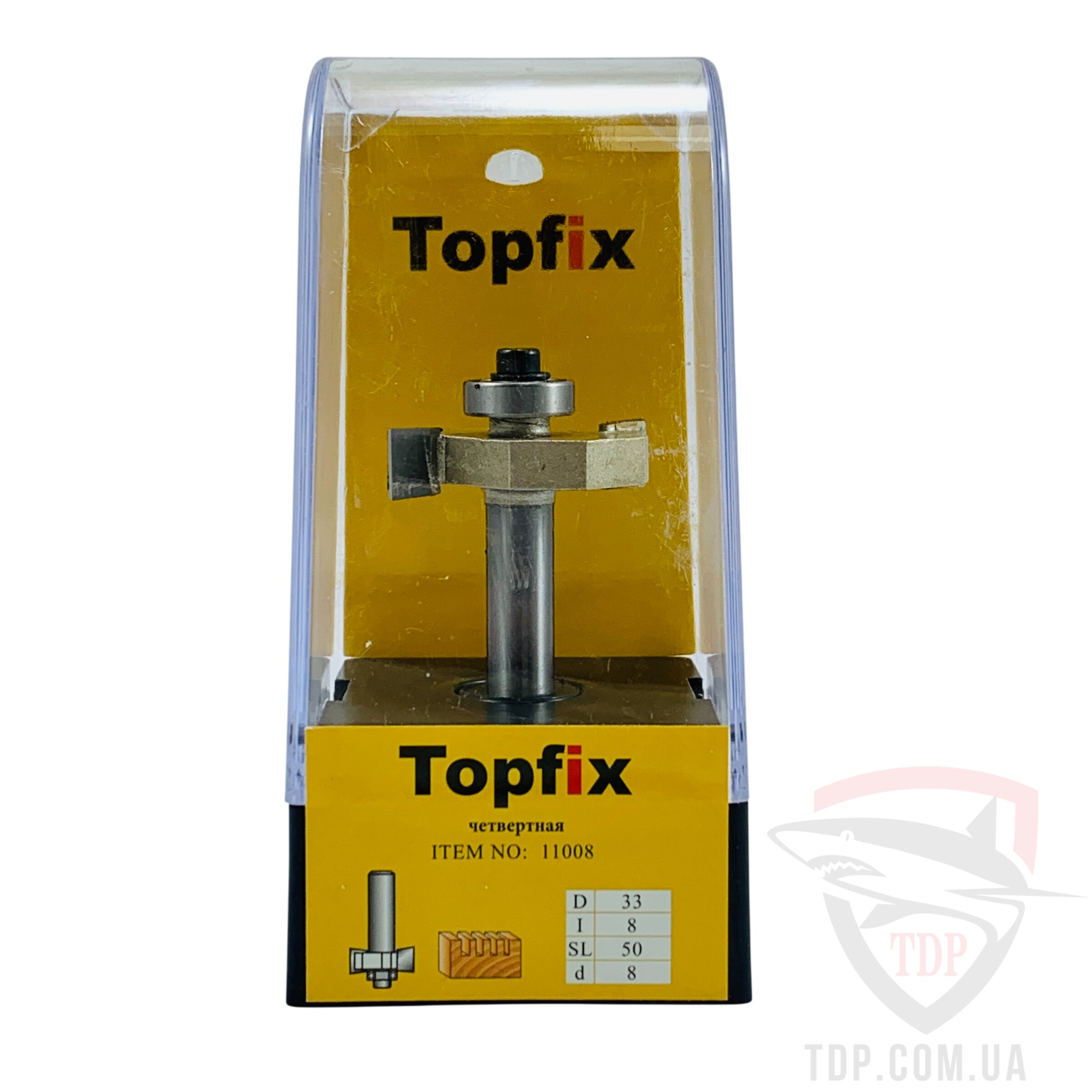 Фреза кромкова фальцева Topfix 1023 D33 d8 L67 h8 z2 (11008) - Фото №2
