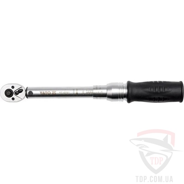 Ручной инструмент Ключ динамометричний YATO 1/4" L 281 мм (YT-0751)