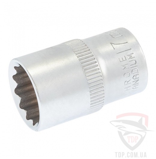 Ручной инструмент Головка торцева MasterTool 12-гранна 1/2" 17x40 мм CRV (78-0617)