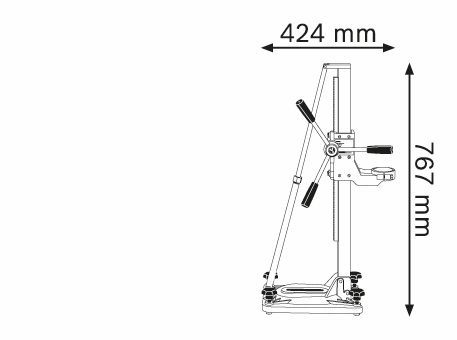 Стойка сверлильного станка Bosch GCR 180 (0601190100) - Фото №2