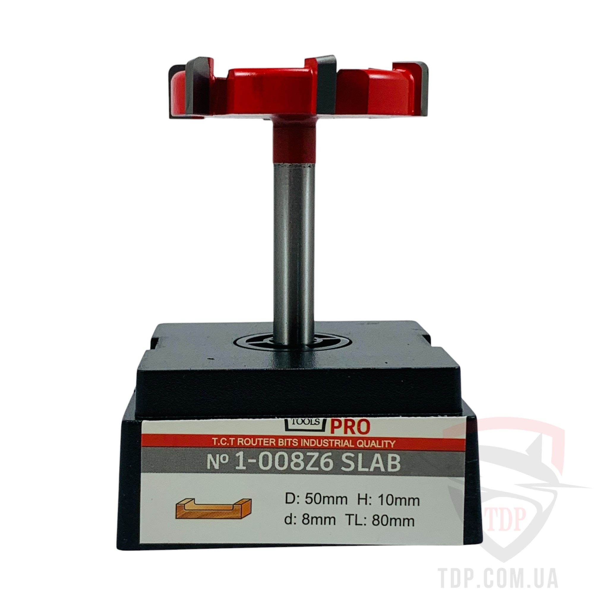 Фреза для вирівнювання поверхні VATZO 1008 SLAB PRO D50 d8 L80 h10 z6 - Фото №6