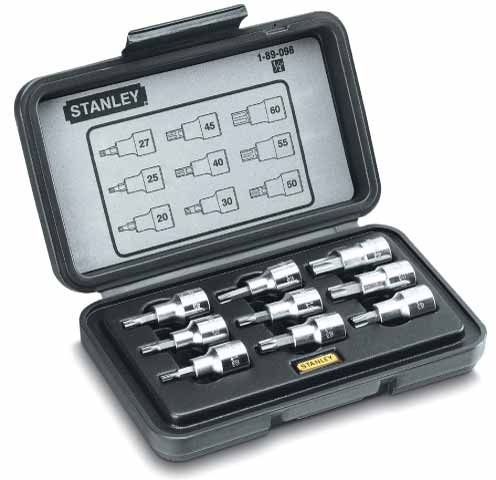 Ручной инструмент Набор торцевых головок Stanley 1-89-098 (9 шт)