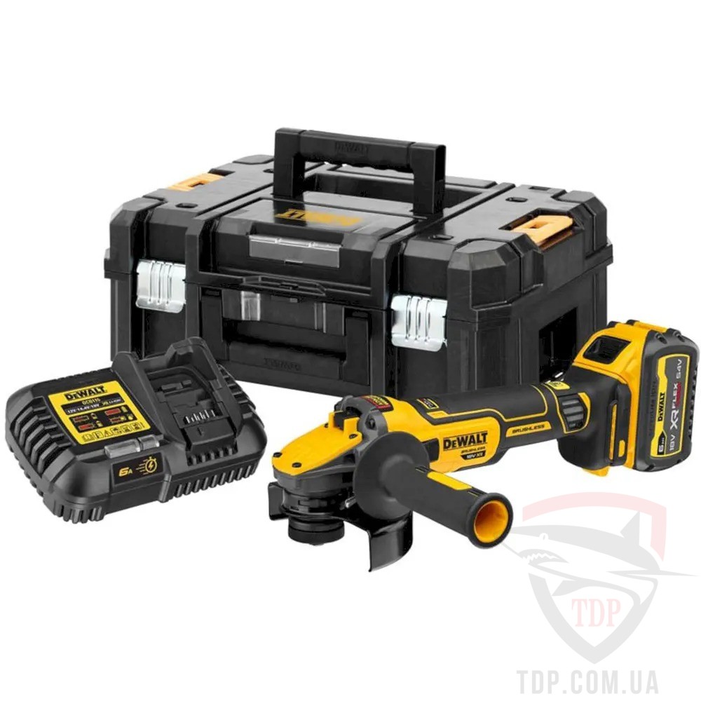 УШМ (Болгарки) Шліфмашина кутова акумуляторна DeWALT 18 B XR Li-lon (DCG409VST1)