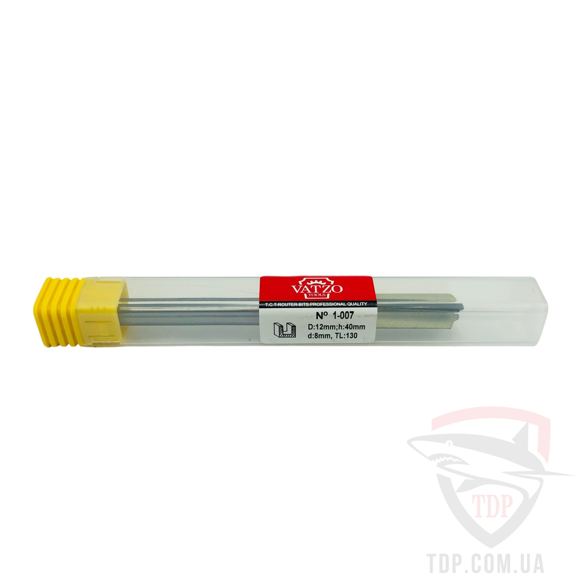 Концевые фрезы Фреза пазова пряма VATZO 1007 D12 d8 L130 h40