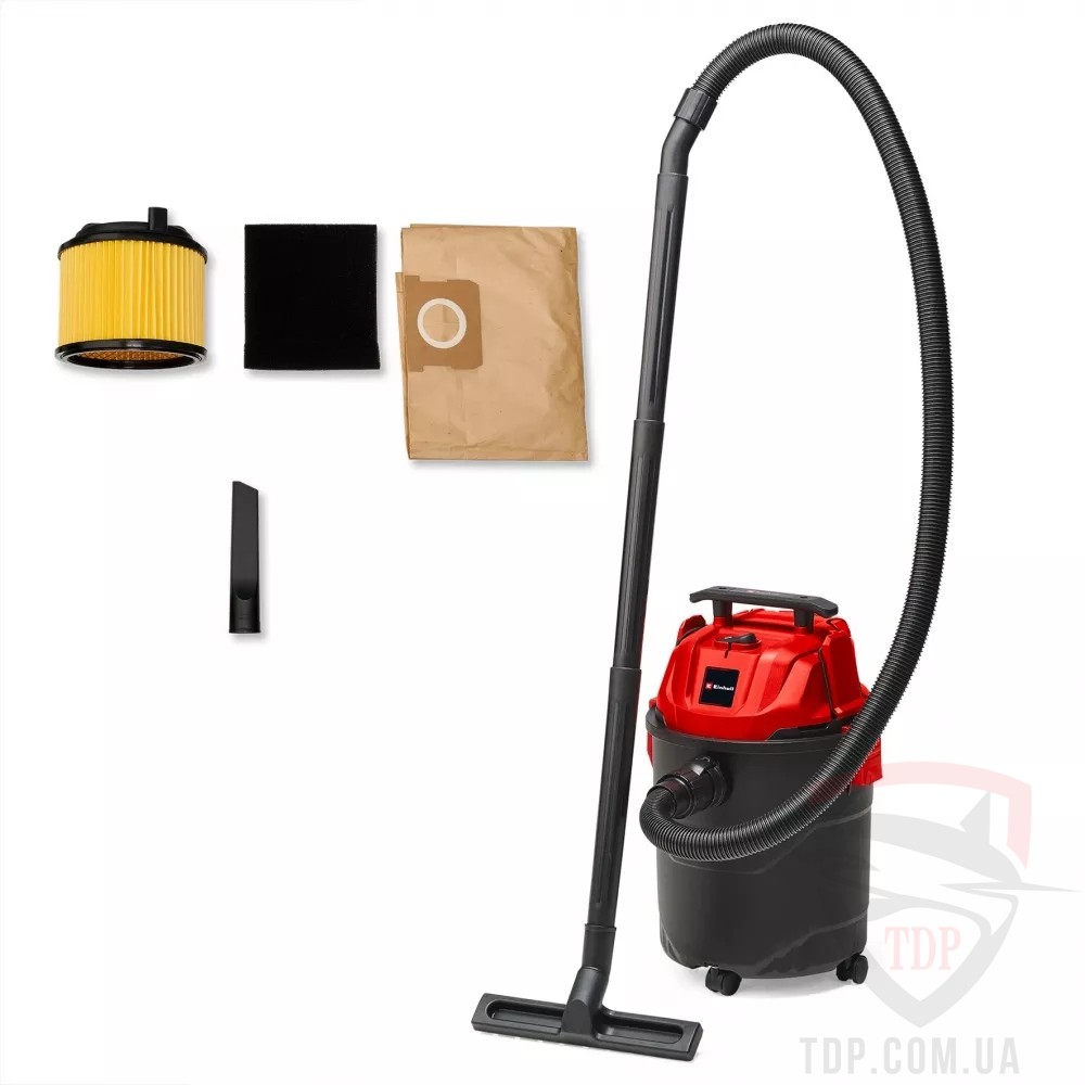 Уборочная техника Пилосос Einhell TC-VC 1820 1250Вт 180мБар пластиковий бак (2342480)