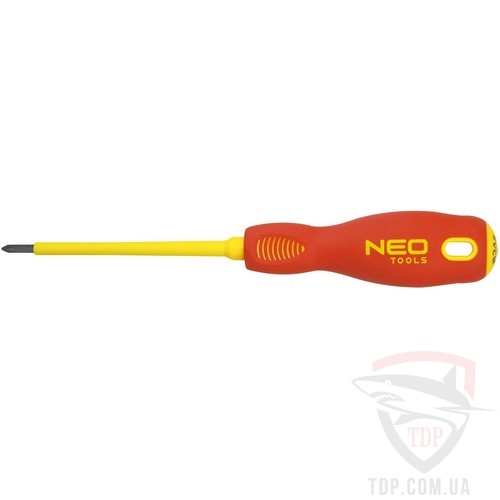 Ручной инструмент Отвертка крестовая NEO PZ1 80 мм 1000В (04-062)