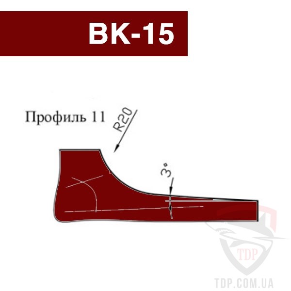 Фреза для изготовления филенки VATZO ВК-15 200х32 №11 левая