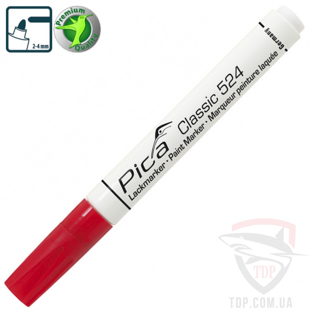Оснастка Рідкий промисловий маркер Pica Classic Industry Paint Marker червоний (524/40)