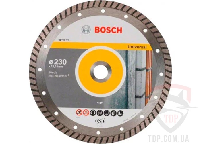 Алмазные диски Диск алмазний Bosch Standard for Universal 230x2.5x10x22.2мм (2608603252)