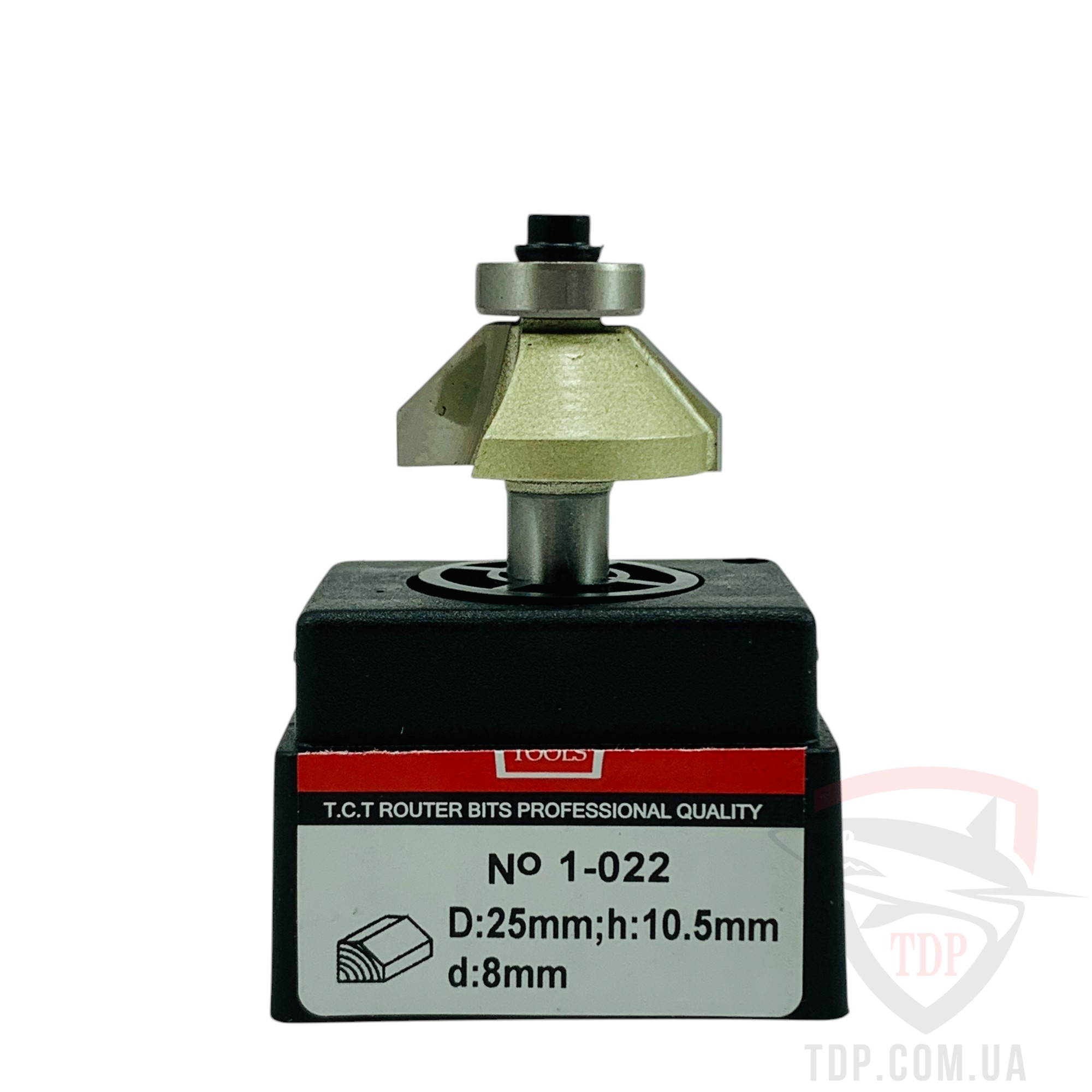 Фреза кромкова конусна VATZO 1022 D25 d8 L54 h10.5 - Фото №3