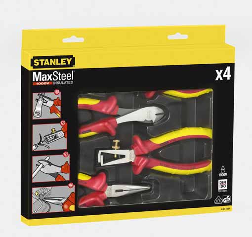 Набор плоскогубцев и кусачек Stanley м4-84-489 MaxSteel VDE 1000V