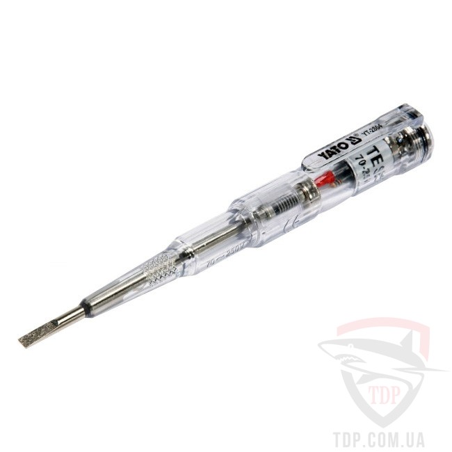 Викрутка YATO з LED індикатором напруги 70-250 В (YT-2864)