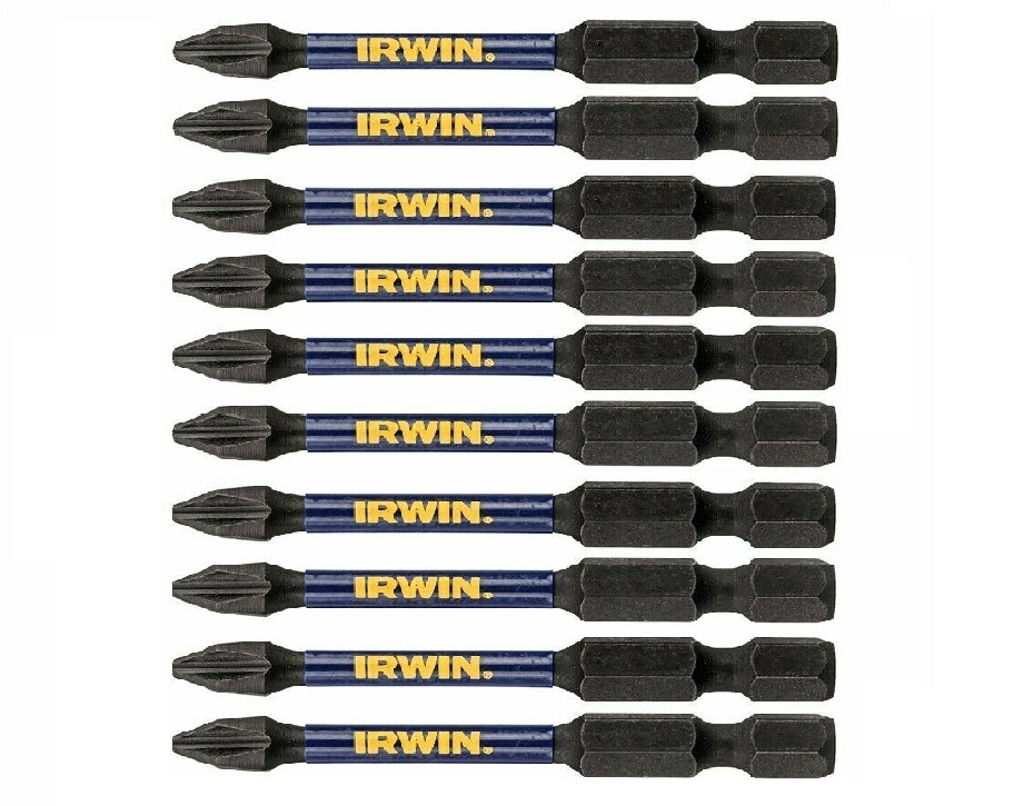 Биты и адаптеры Бита IRWIN IMPACT PRO PERF 57мм PH2 10шт (IW6061309)