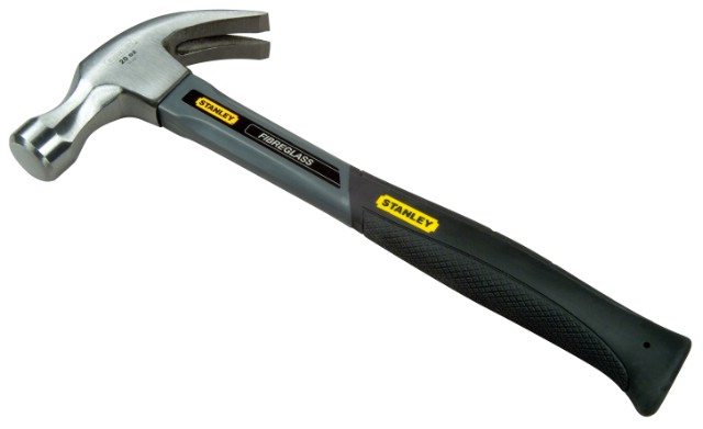 Молоток Stanley "Grey Fiberglass Curve Claw" 450 г (1-51-529)