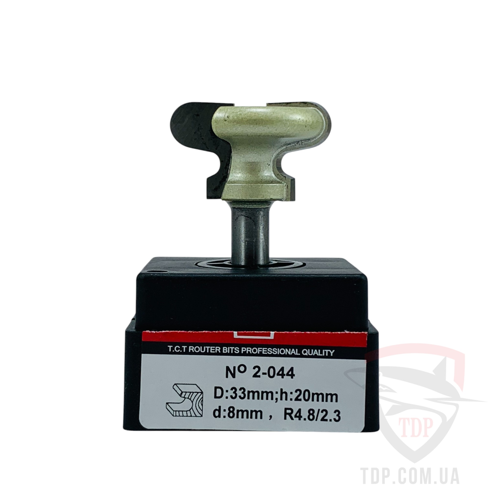 Фреза пазова фасонна VATZO 2044 D33 d8 L60 h20 R4.8/2.3 - Фото №3