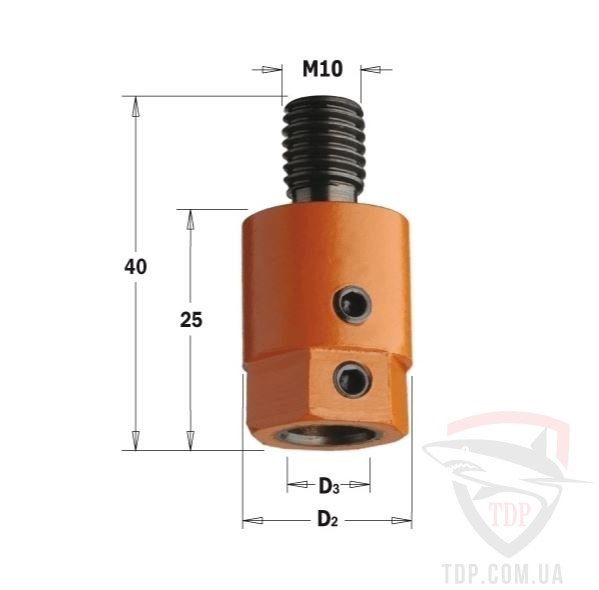 Патрон CMT M10 D=19,5 d=10 RH 302.000.01