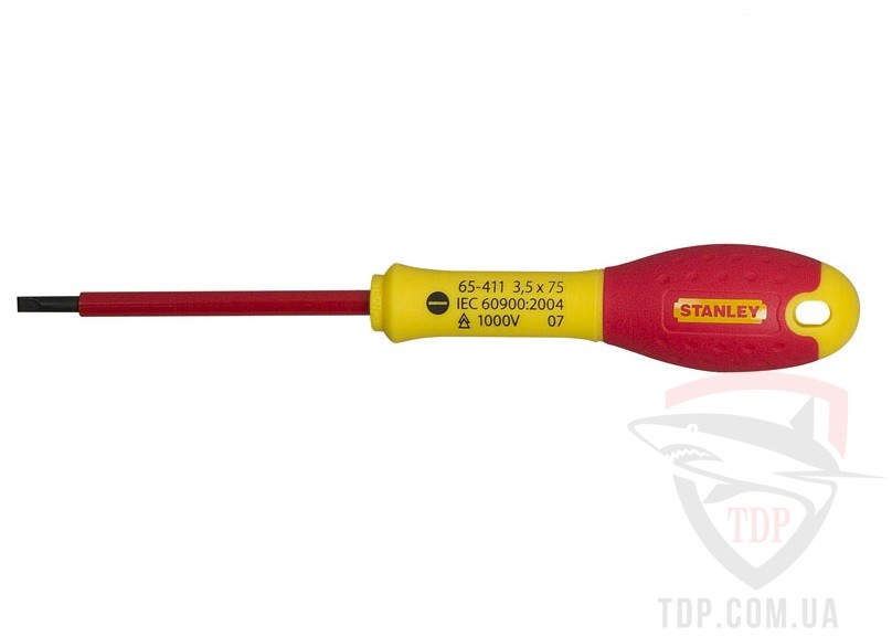 Ручной инструмент Отвертка изолированная Stanley SL3.5 х 75 мм FatMax (0-65-411)